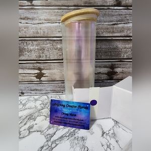25 oz Glass Iridescent Tumbler